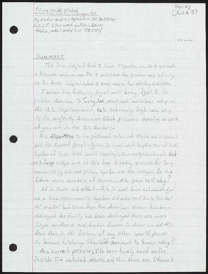 Prison double binded [?] minorities and racial inequality