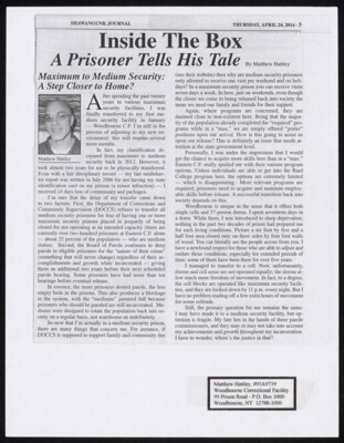 Maximum to medium security: a step closer to home?