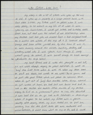 Like father, like son?