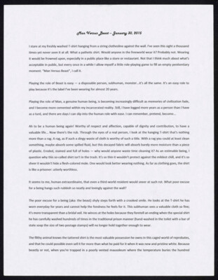 Man versus beast - January 30, 2015