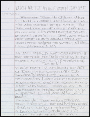 Death and the administration