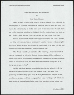 The power of honesty and forgiveness