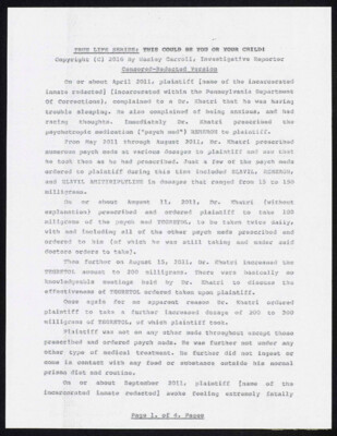 True life series: this could be you or your child!