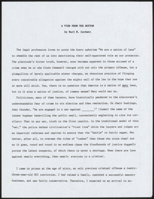 A view from the bottom