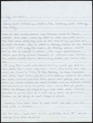 Well as an incarcerated man