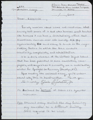 D.O.C's counter-rehabilitation disfunctions