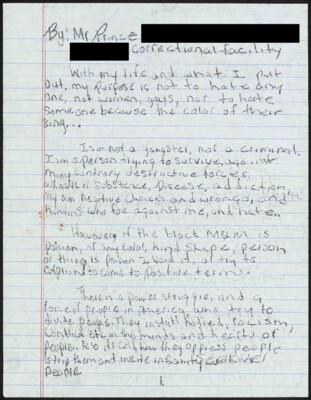 With my life and what I put out