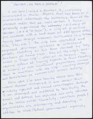 Houston, we have a problem