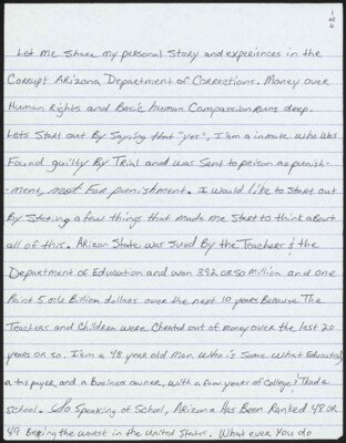 Let me share my personal story