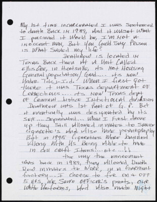 My 1st time incarcerated