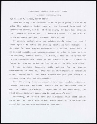 Praetorian correctional money pits: Pol Potic confabulation