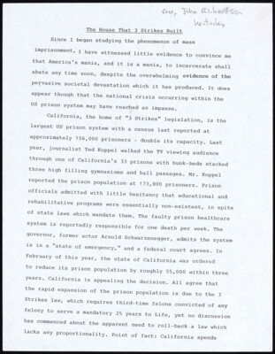 The house that 3 strikes built