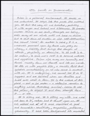 452 words on incarceration