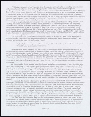 PTSD, otherwise known as post traumatic stress disorder