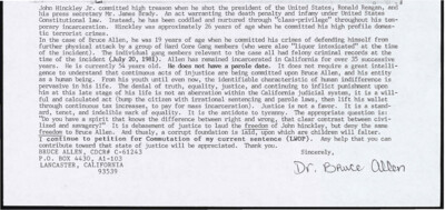John Hinckley Jr. committed high treason