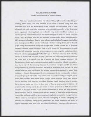 One nation under God?