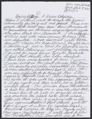 Going home: A queer oddyssey