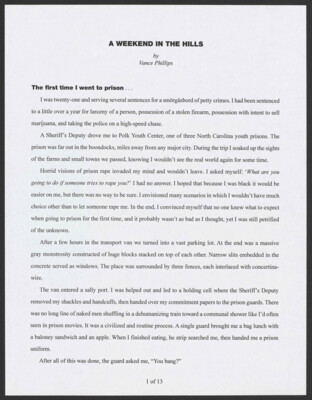 A weekend in the hills