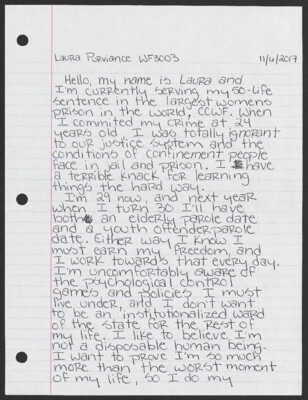 Hello, my name is Laura