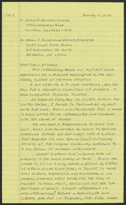 This letter/essay draws on my first hand experience