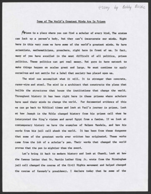 Some of the world's greatest minds are in prison