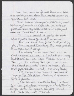 Cornering of the market by TDCJ