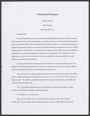 A modernized dungeon