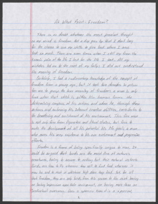 At what point- freedom?