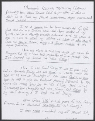 Michigan's mentally ill/solitary confinement prisoners: How brain science can help