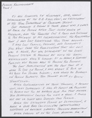 It all started in November, 2018