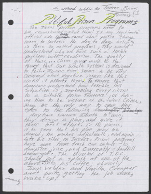 Pitiful prison programs