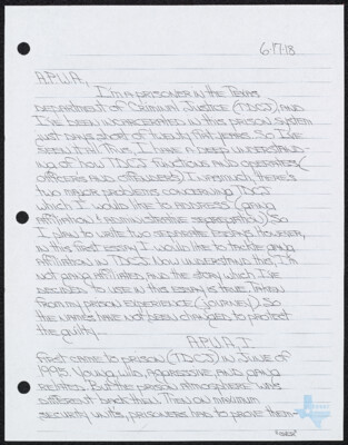 I'm a prisoner in the