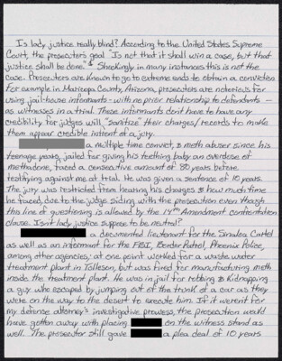 Is lady justice really blind?