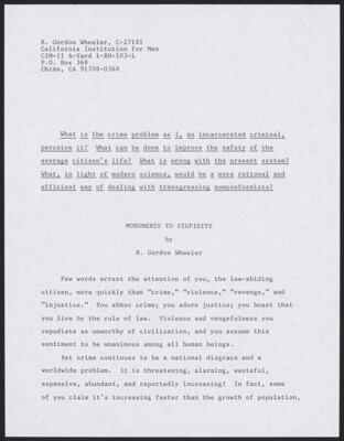 Monuments to stupidity