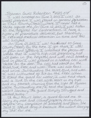 I was arrested on June 7