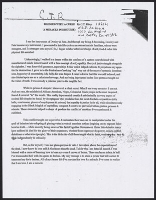 Blessed with a curse