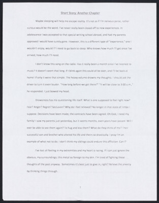 Short story: Another chapter