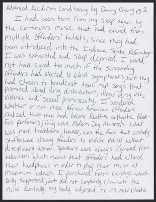 Advanced recidivism conditioning