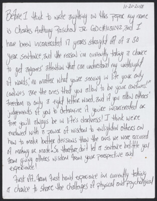 Before I think to write anything on this paper