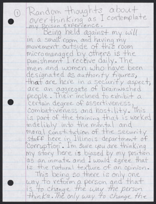 Random thoughts about overthinking