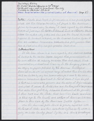 Mass incarceration the criminalization of America