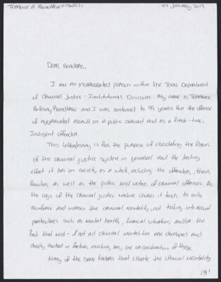 I am an incarcerated person