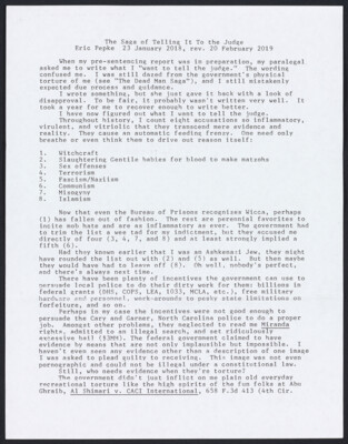 The saga of telling it to the judge