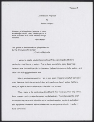 An indecent proposal