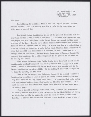 Why do we need criminal justice reform?