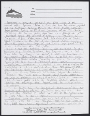 Corrections is generally considered the final stage in the criminal justice process