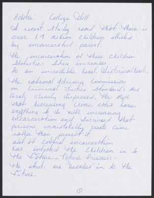 A recent study read that