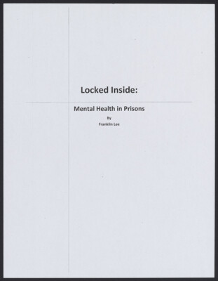 Locked inside: Mental health in prisons