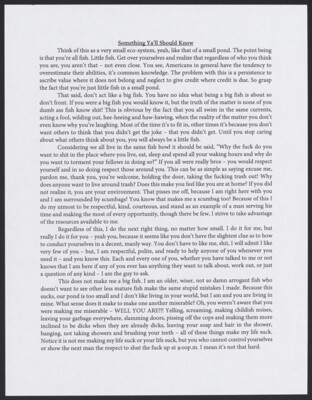 Something ya'll should know