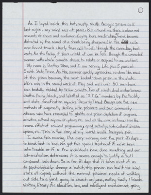 As I layed inside this hot, musty south